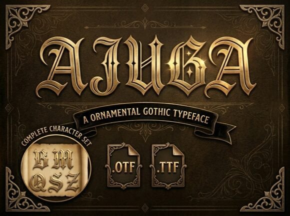 Ajuga: The Display Font That Makes Your Headlines Command Attention