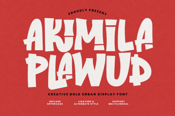 Akimila Plawud: A Bold Display Font for Editorial Impact