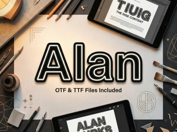 Alan: A Decorative Serif That Anchors Meaning with Grace