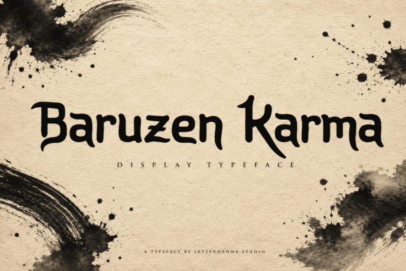 Baruzen Karma: A Display Font with Editorial Presence