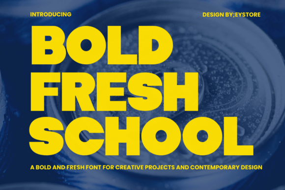 Bold Fresh School: A Playful Display Font That Actually Works