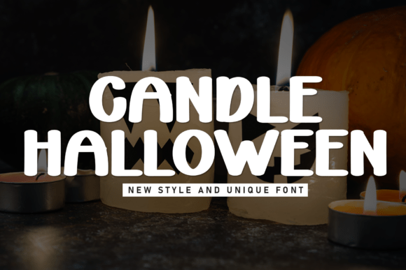 Candle Halloween: A Playful Display Font for Warm Digital Branding