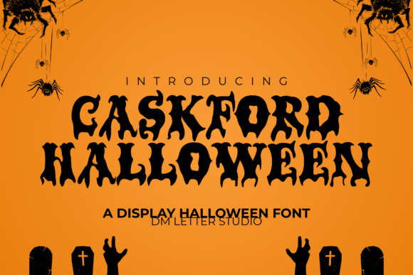Caskford Halloween: A Display Font for Spooky Editorial Impact