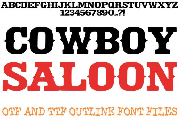 Cowboy Saloon Font: Bold, Memorable Branding for Small Businesses