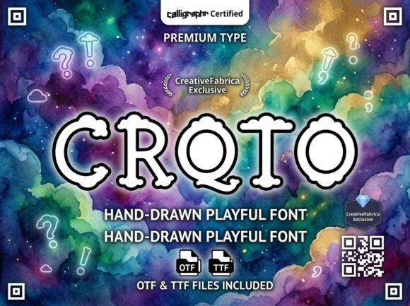 Croto: A Whimsical Display Typeface for Joyful Branding