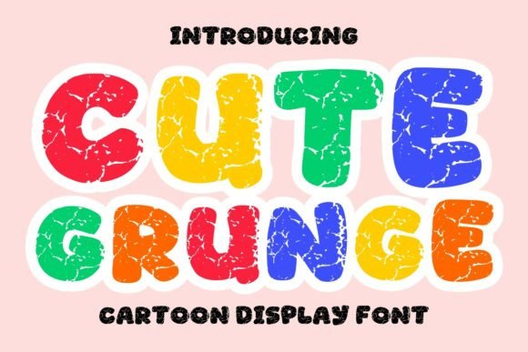 Cute Grunge: A Playful Display Font for Editorial Charm