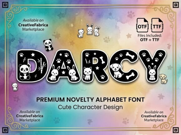 Darcy: A Playful Display Font That Delivers Cuteness With Clarity