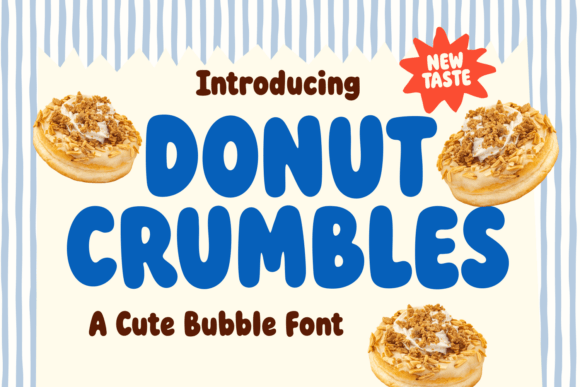 Donut Crumbles: A Playful Display Font for Scroll-Stopping Marketing