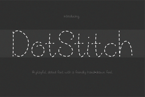 Dotstitch: A Handwritten Display Font with Stitched Charm