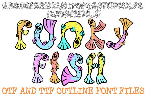 Funky Fish Font: A Playful Display Typeface for Branding