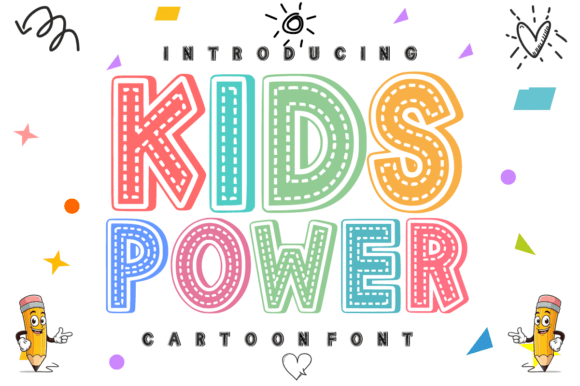Kids Power: A Bold Display Font for Campaign Headlines