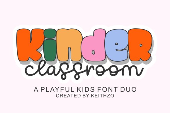 Kinder Classroom: A Playful Display Font for Digital Brands