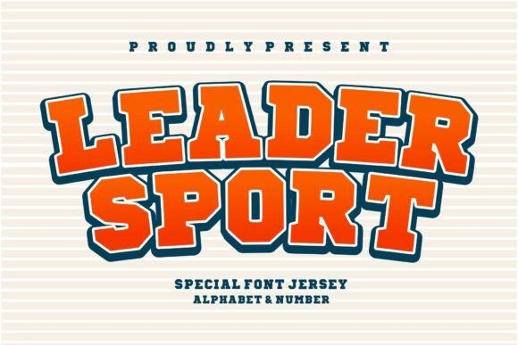 Leader Sport Font: Bold, Clear & Made for Makers