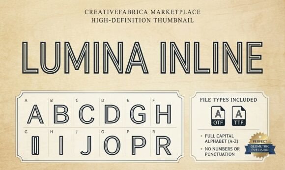 Lumina Inline: A Modern Display Font for Digital Branding