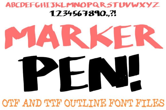 Marker Pen Font: Bold, Consistent Branding for Small Businesses