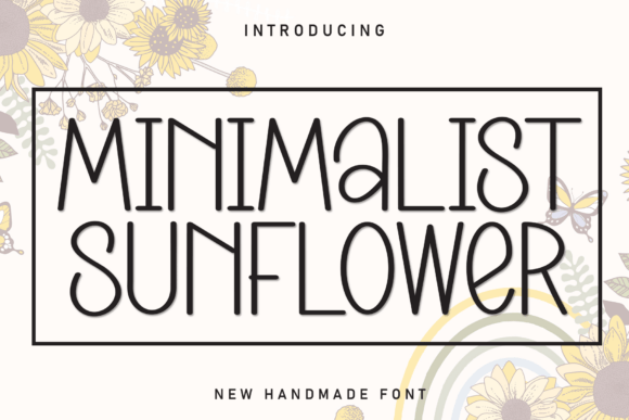 Minimalist Sunflower: A Warm, Polished Display Font for Small Business Branding
