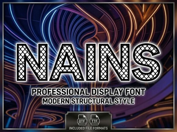 Nains Display Font for Handmade Brands