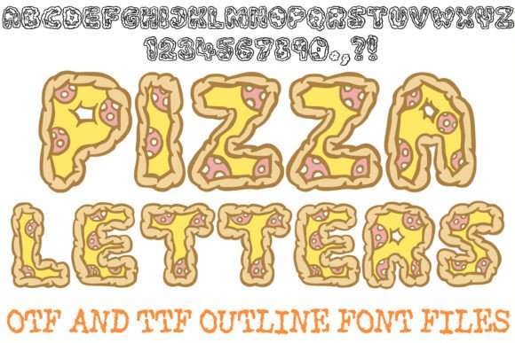 Pizza Letters: A Bold, Playful Display Font