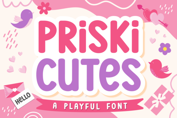 Priski Cutes: A Whimsical Display Font That Feels Like a Smile in Type