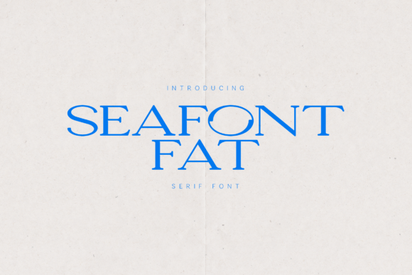 Seafont Fat: A Bold Display Serif for Handmade Charm