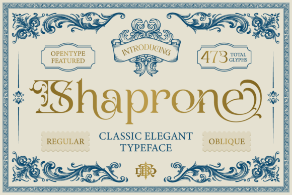 Shaprone: A Timeless Display Font for Polished Branding