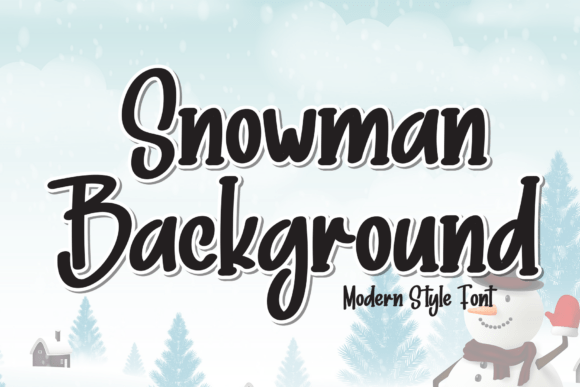 Snowman Background