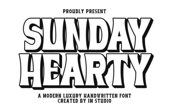 Sunday Hearty: A Playful Retro Display Font That Delivers