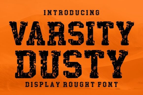 Varsity Dusty: A Bold Display Font for Small Business Branding