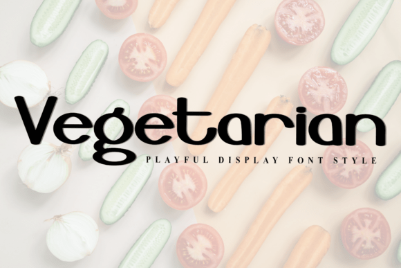 Vegetarian: A Festive Display Typeface for Editorial Warmth