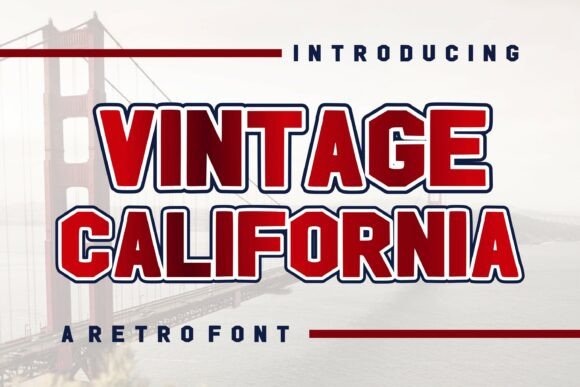 Vintage California Font for Small Business Branding
