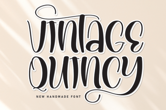 Vintage Quincy: A Display Font That Makes Your Brand Feel Timelessly Polished